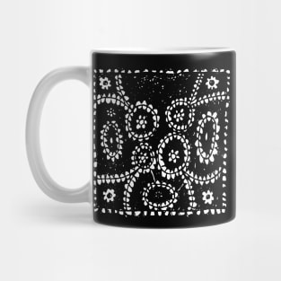 Black Doily Mug